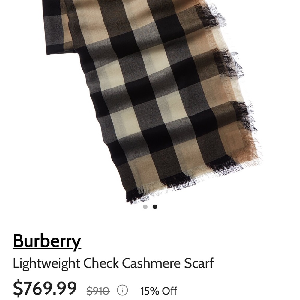 AUTHENTIC Burberry Scarf GOOD CONDITION - Picture 2 of 4